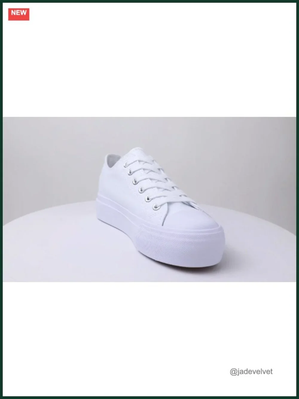 Women's Canvas Platform Sneakers Lace-Up Casual Walking Shoes